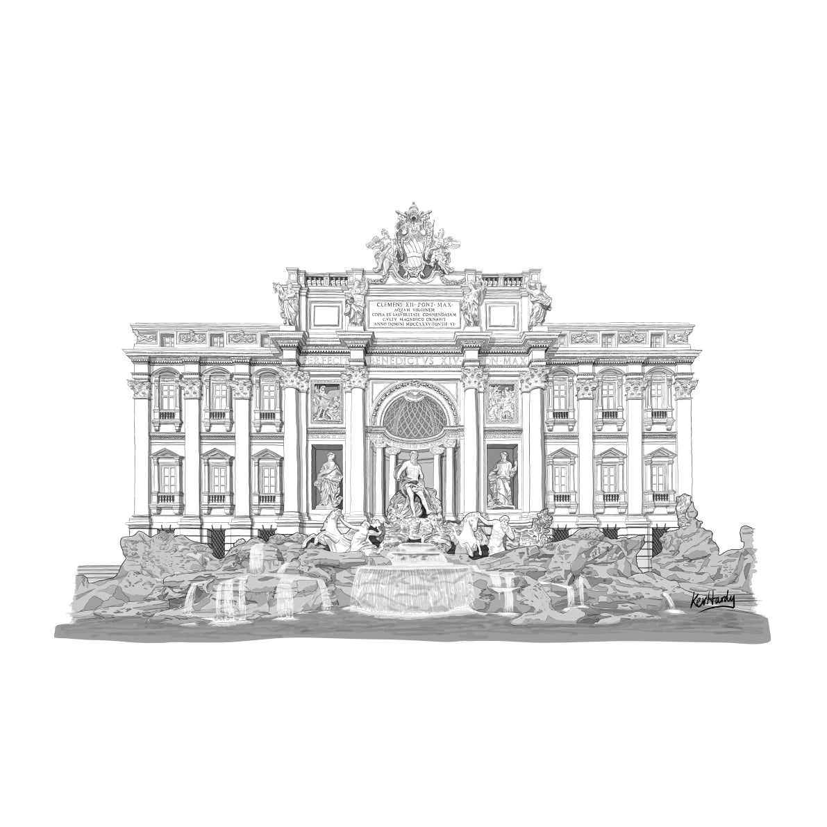Trevi Fountai, Rome